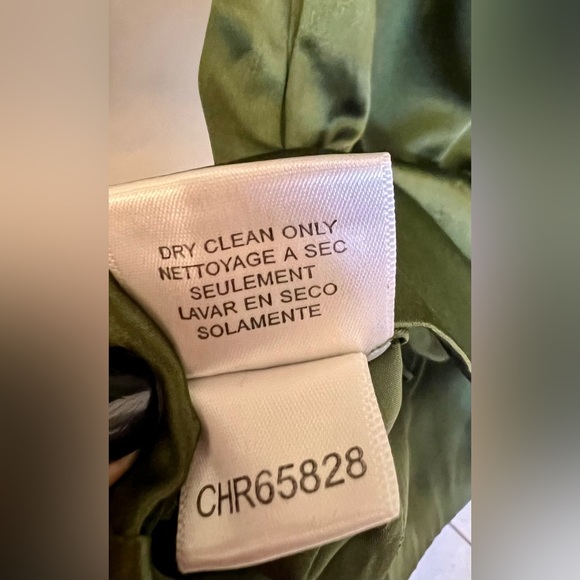 BCBG MaxAzria size S, empire style silk dress, side pockets - Picture 9 of 11